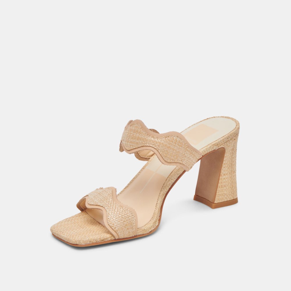 Dolce Vita Ilva Heels Lt Natural Raffia