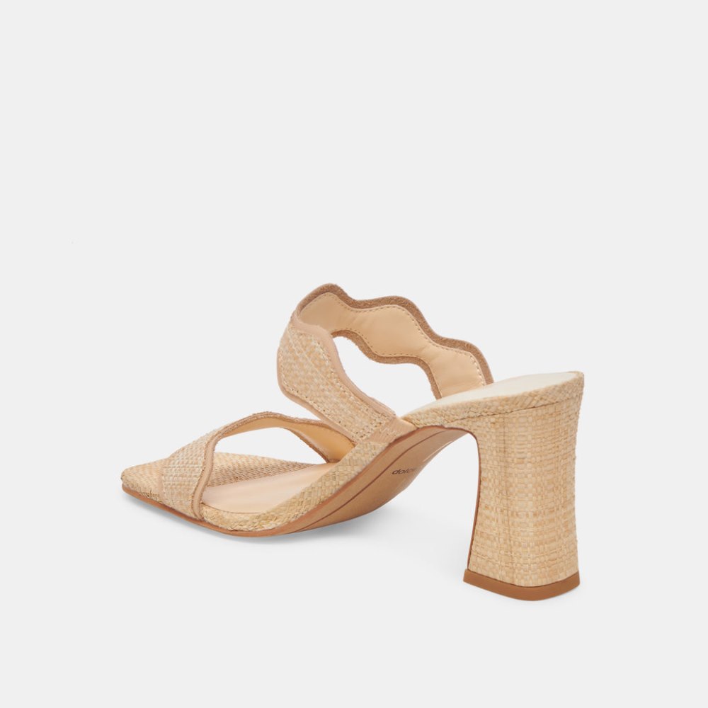 Dolce Vita Ilva Heels Lt Natural Raffia