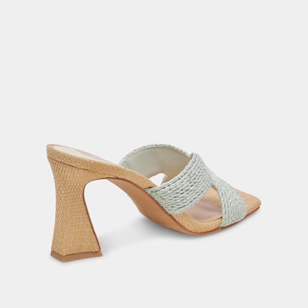 Dolce Vita Nitro Heels Mint Raffia