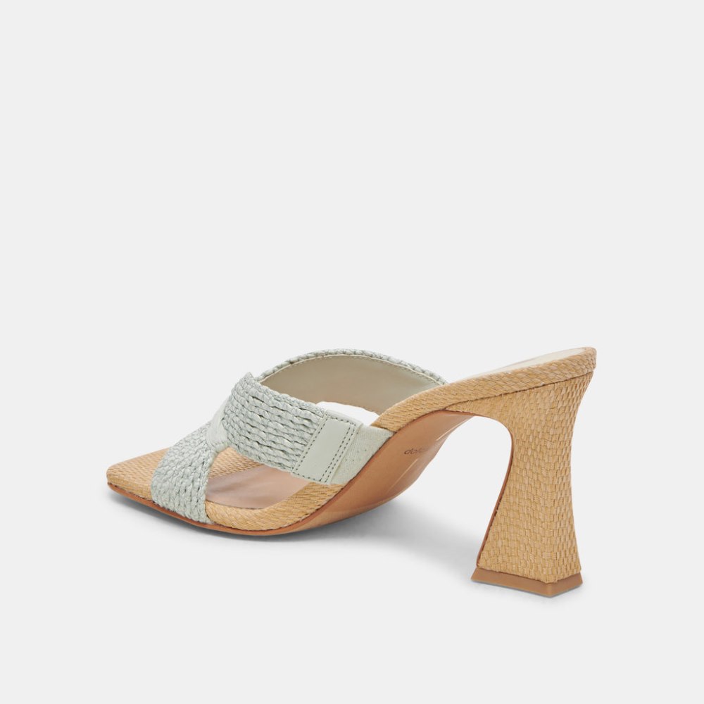 Dolce Vita Nitro Heels Mint Raffia