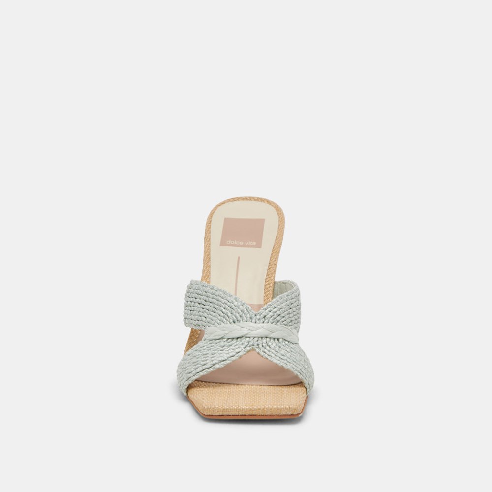 Dolce Vita Nitro Heels Mint Raffia