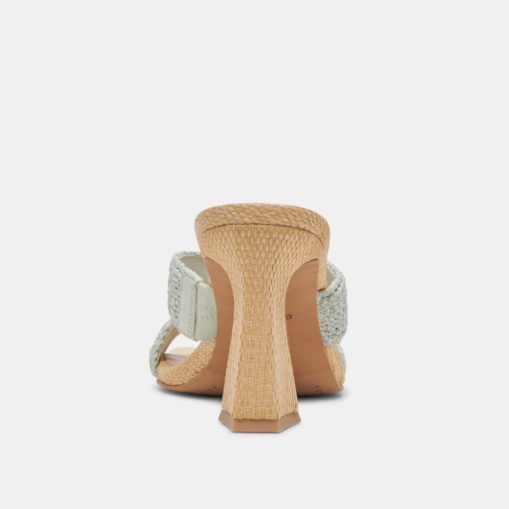 Dolce Vita Nitro Heels Mint Raffia