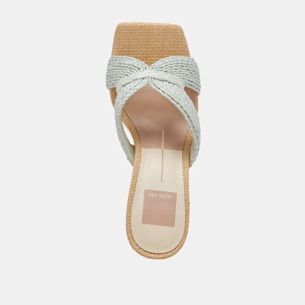 Dolce Vita Nitro Heels Mint Raffia