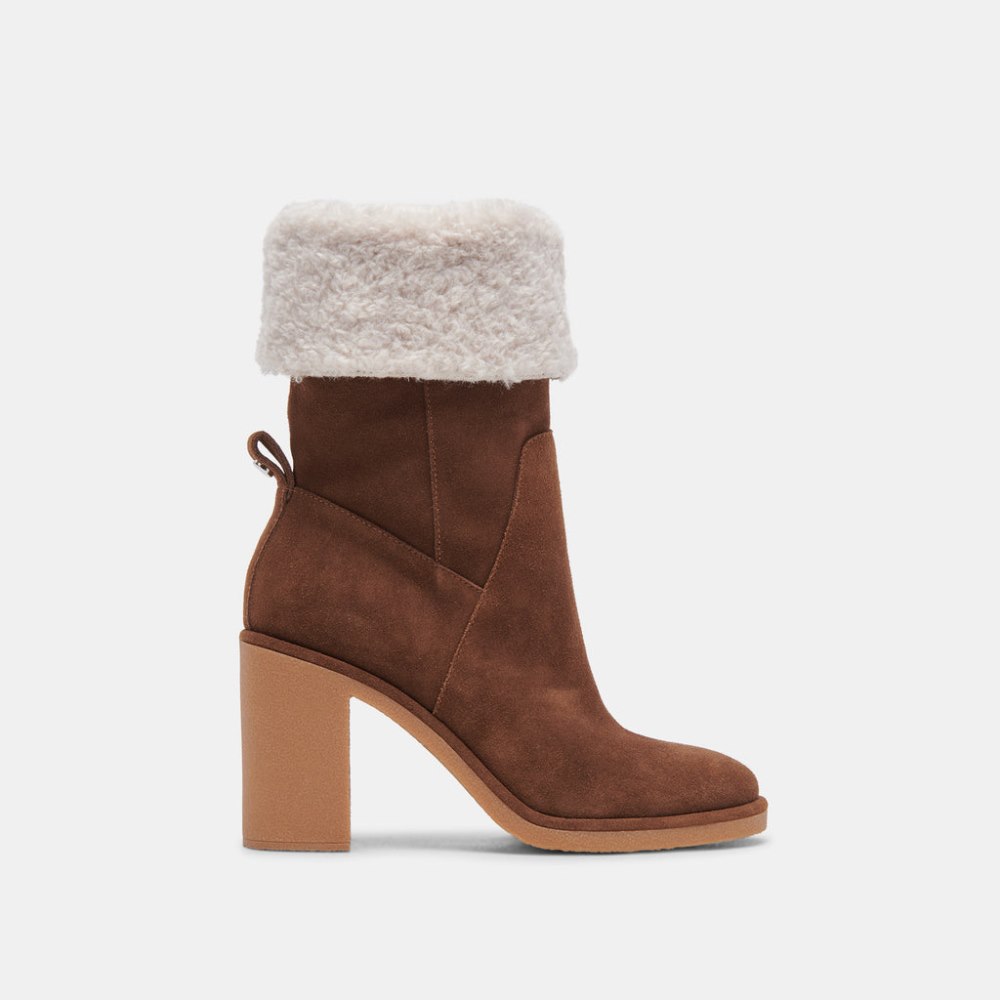 Dolce Vita Caddie Plush Boots Cocoa Suede