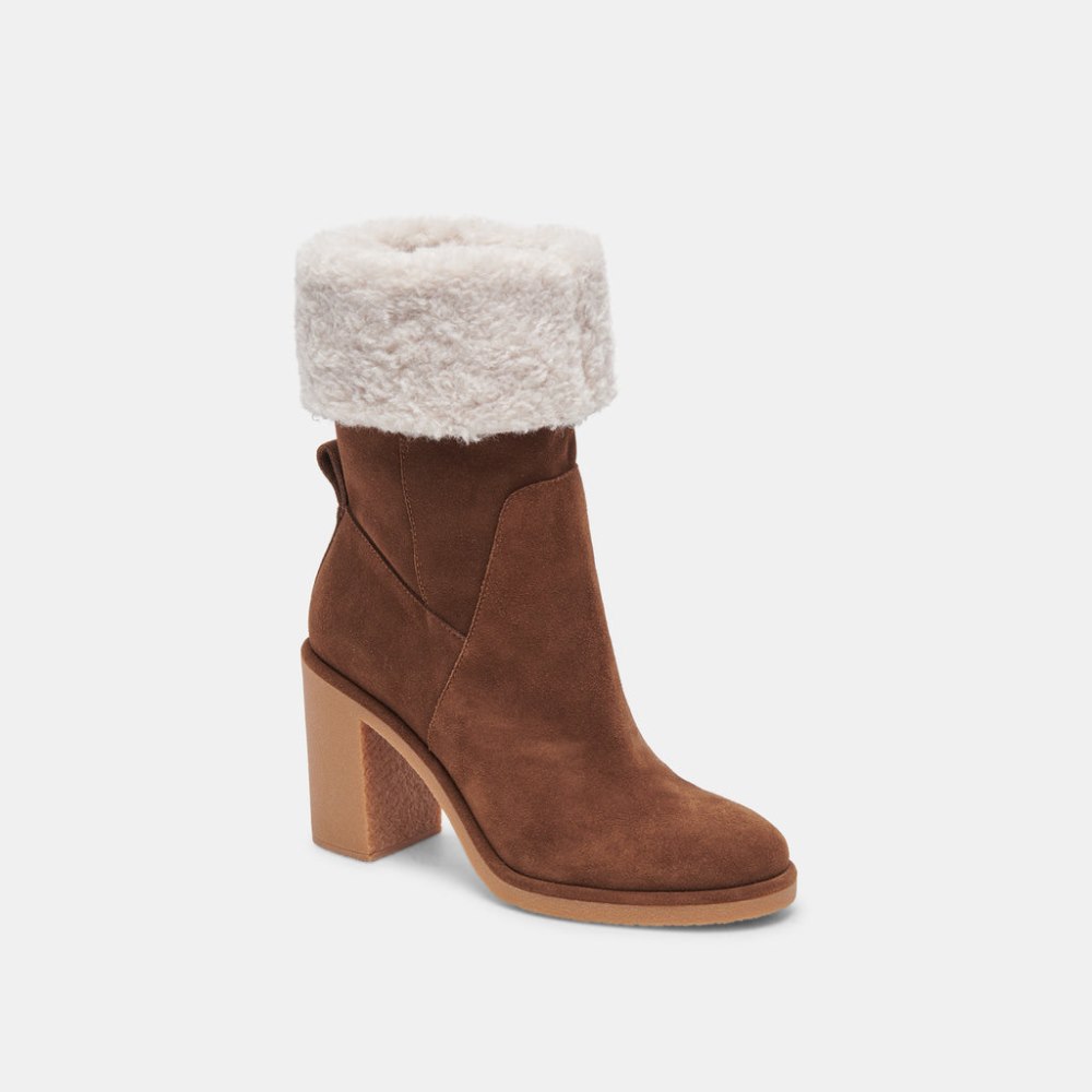 Dolce Vita Caddie Plush Boots Cocoa Suede