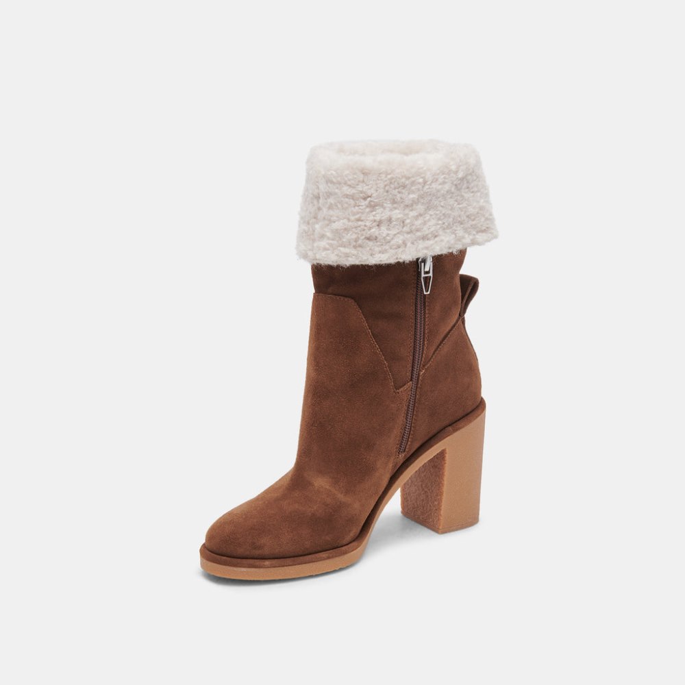 Dolce Vita Caddie Plush Boots Cocoa Suede