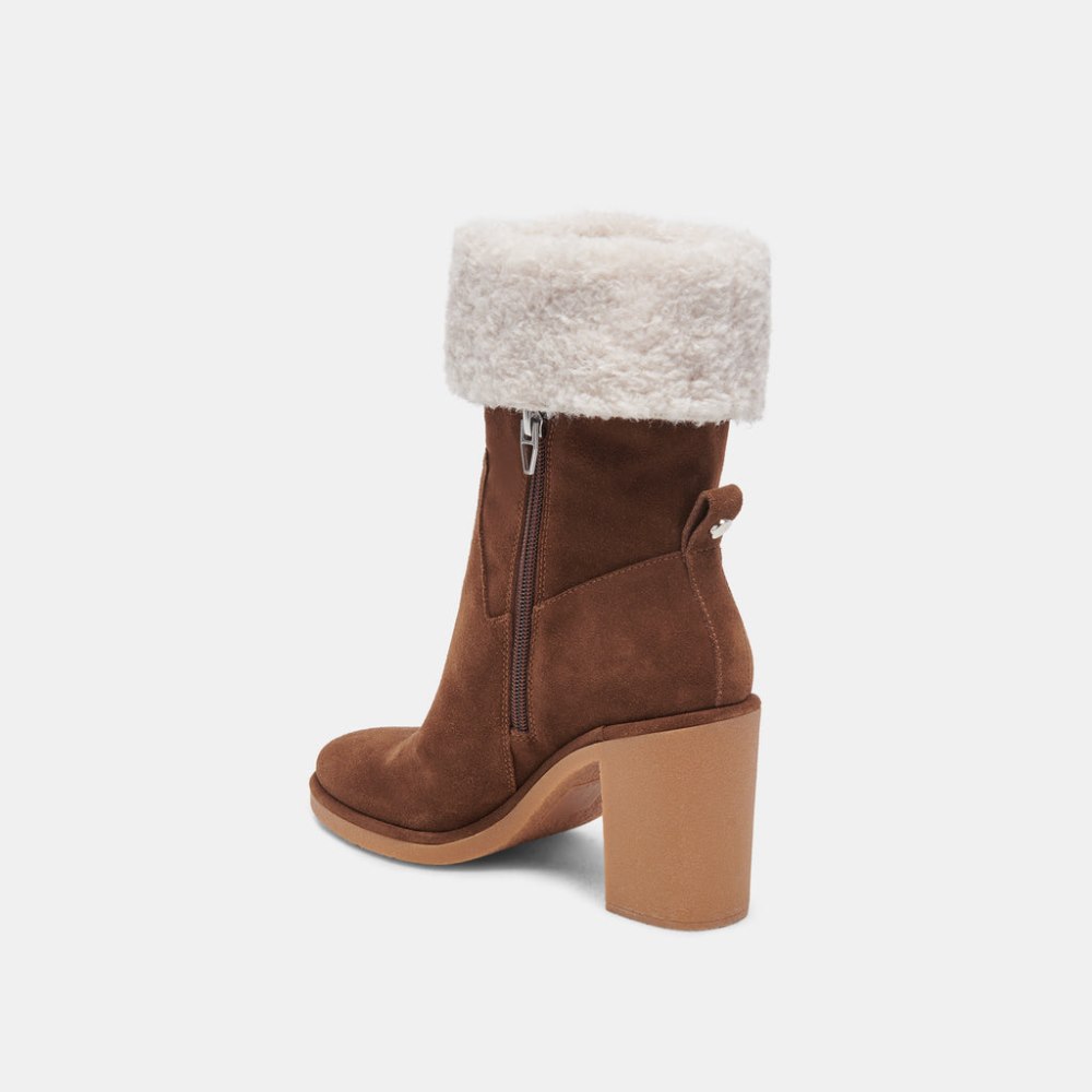 Dolce Vita Caddie Plush Boots Cocoa Suede