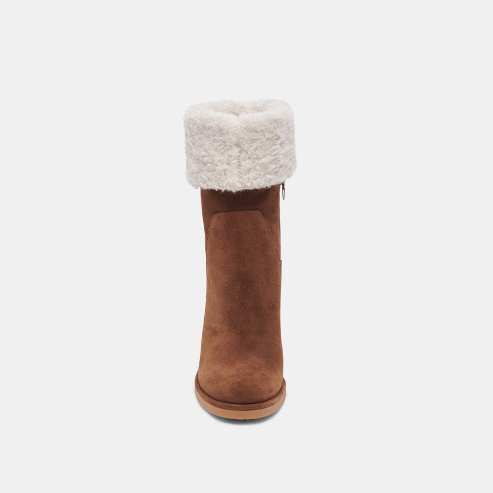 Dolce Vita Caddie Plush Boots Cocoa Suede