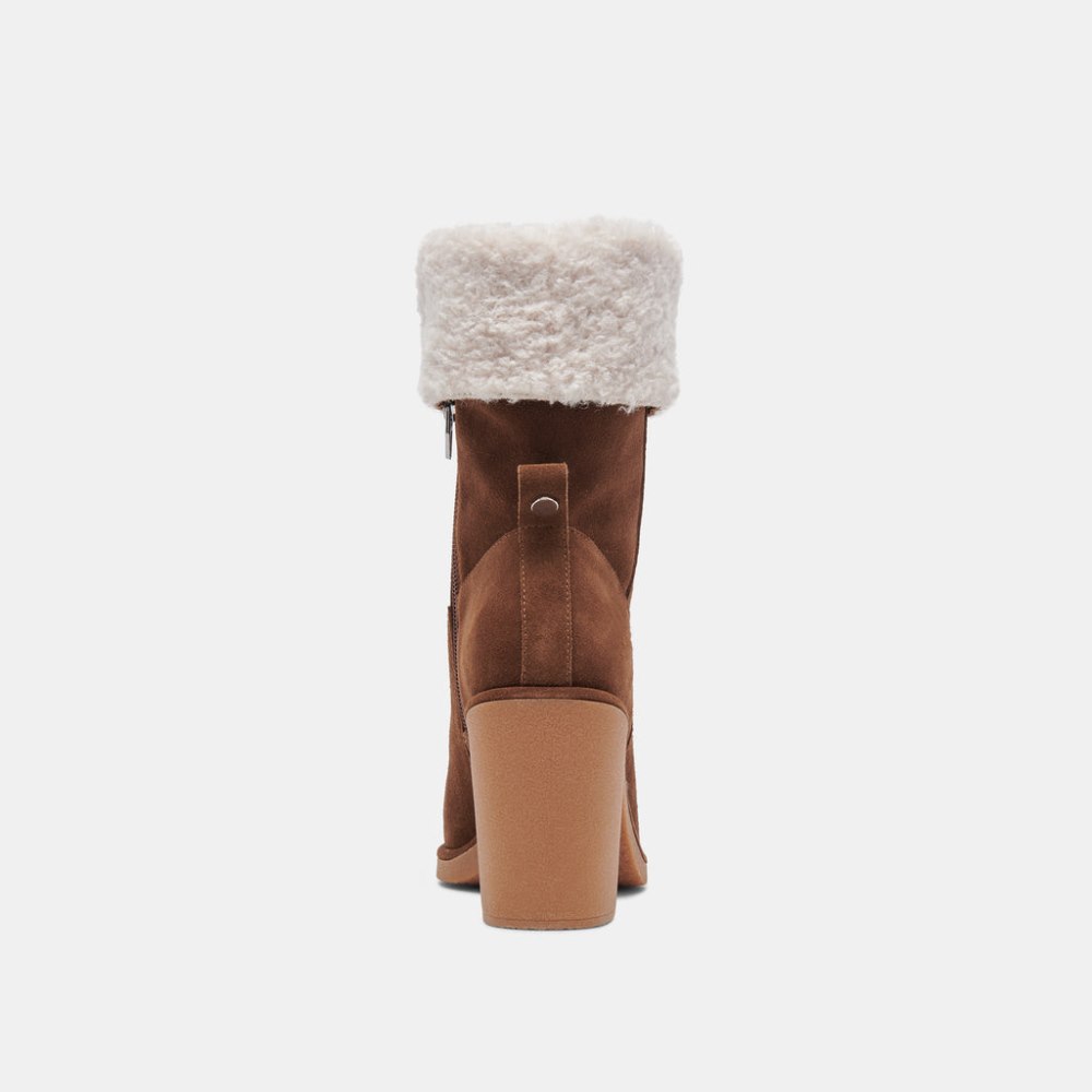 Dolce Vita Caddie Plush Boots Cocoa Suede