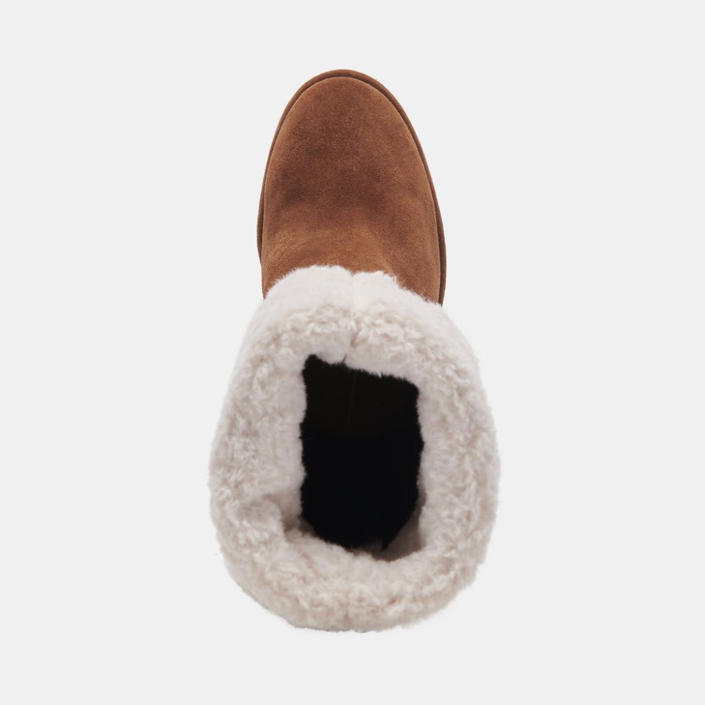 Dolce Vita Caddie Plush Boots Cocoa Suede