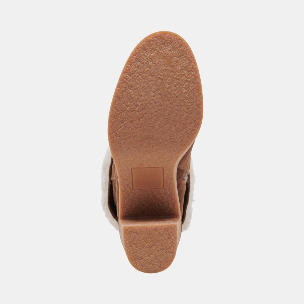 Dolce Vita Caddie Plush Boots Cocoa Suede