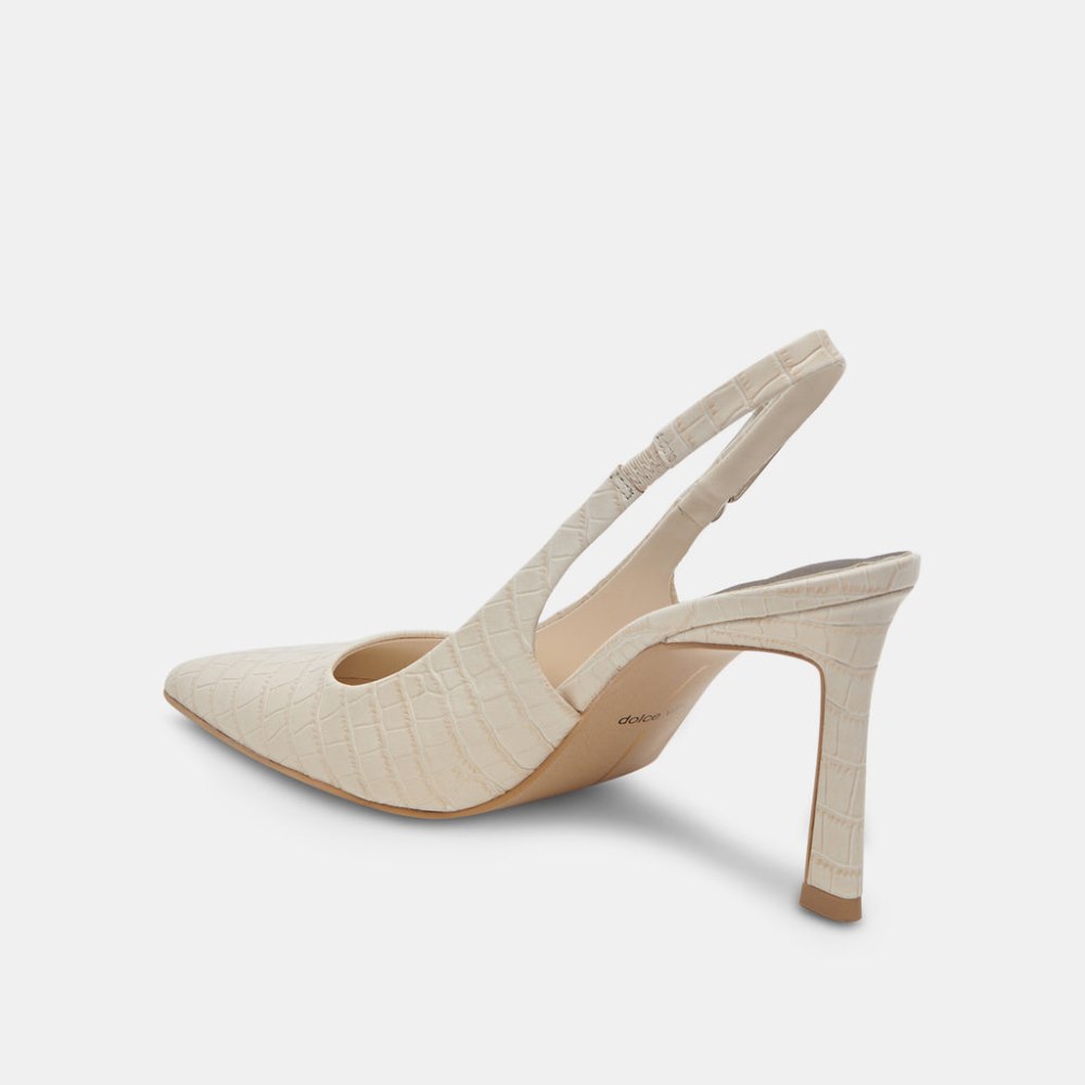 Dolce Vita Krista Heels Sand Embossed Leather