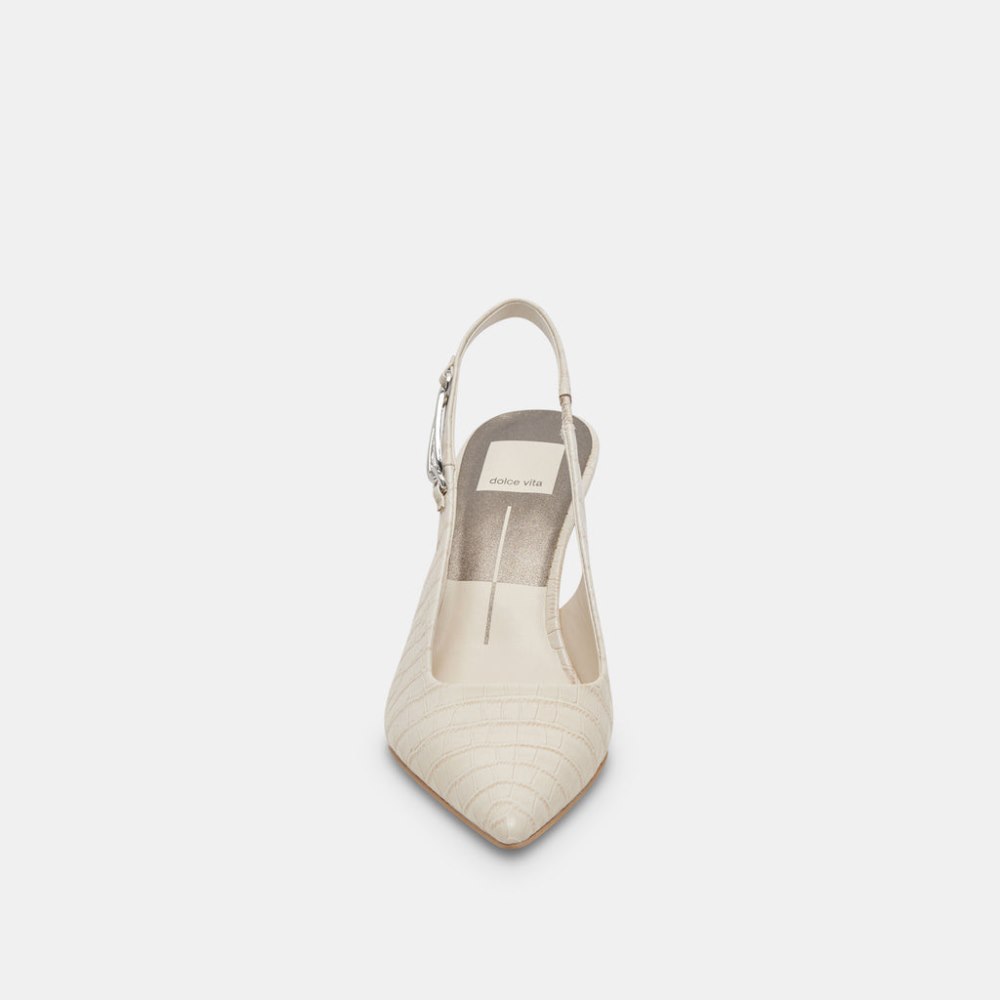 Dolce Vita Krista Heels Sand Embossed Leather
