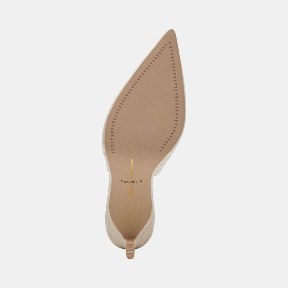 Dolce Vita Krista Heels Sand Embossed Leather