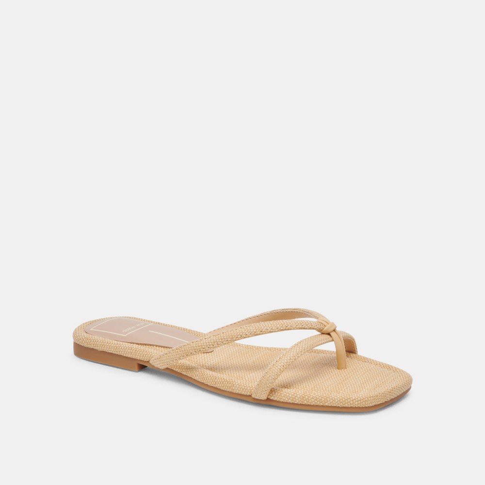 Dolce Vita Lucca Sandals Natural Raffia