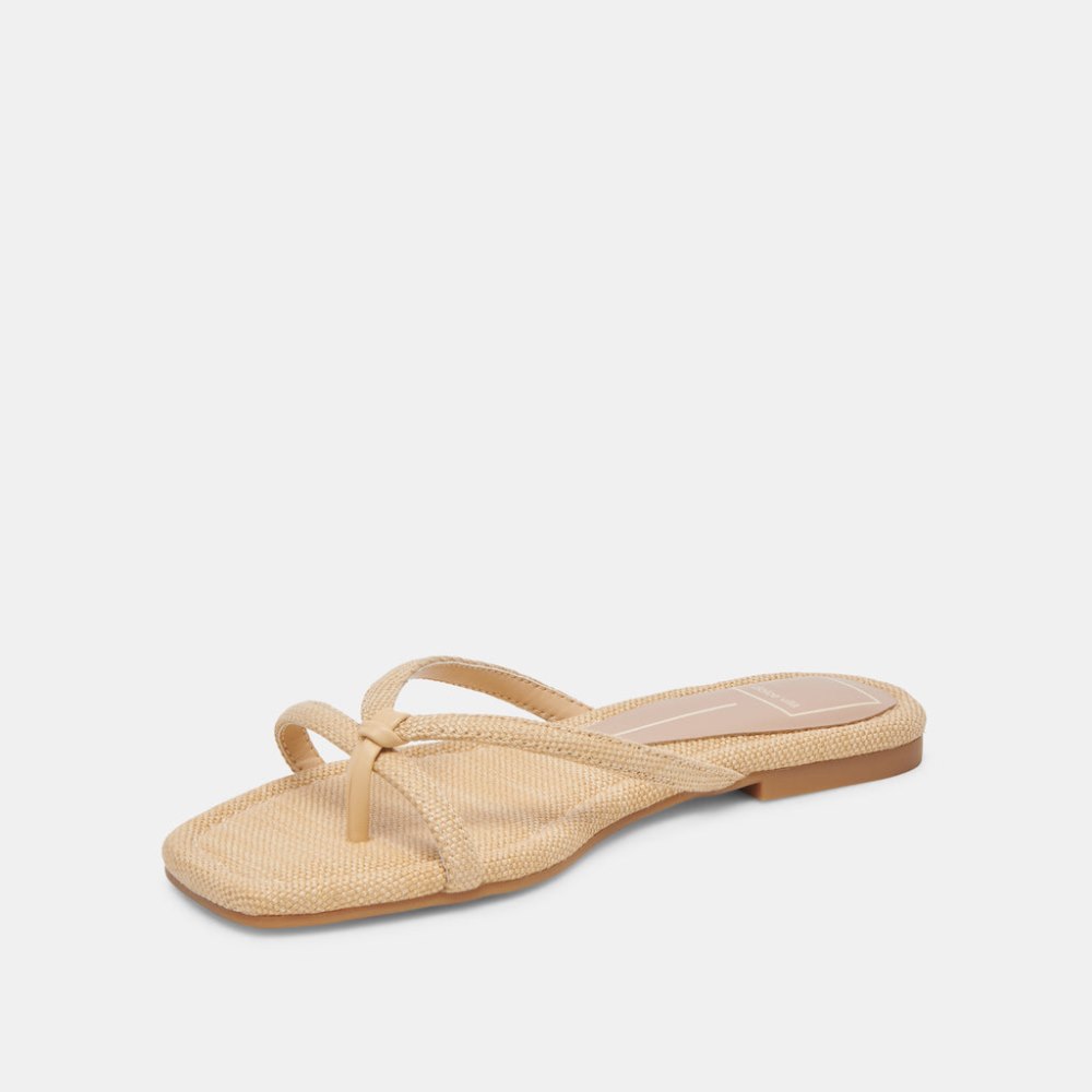 Dolce Vita Lucca Sandals Natural Raffia