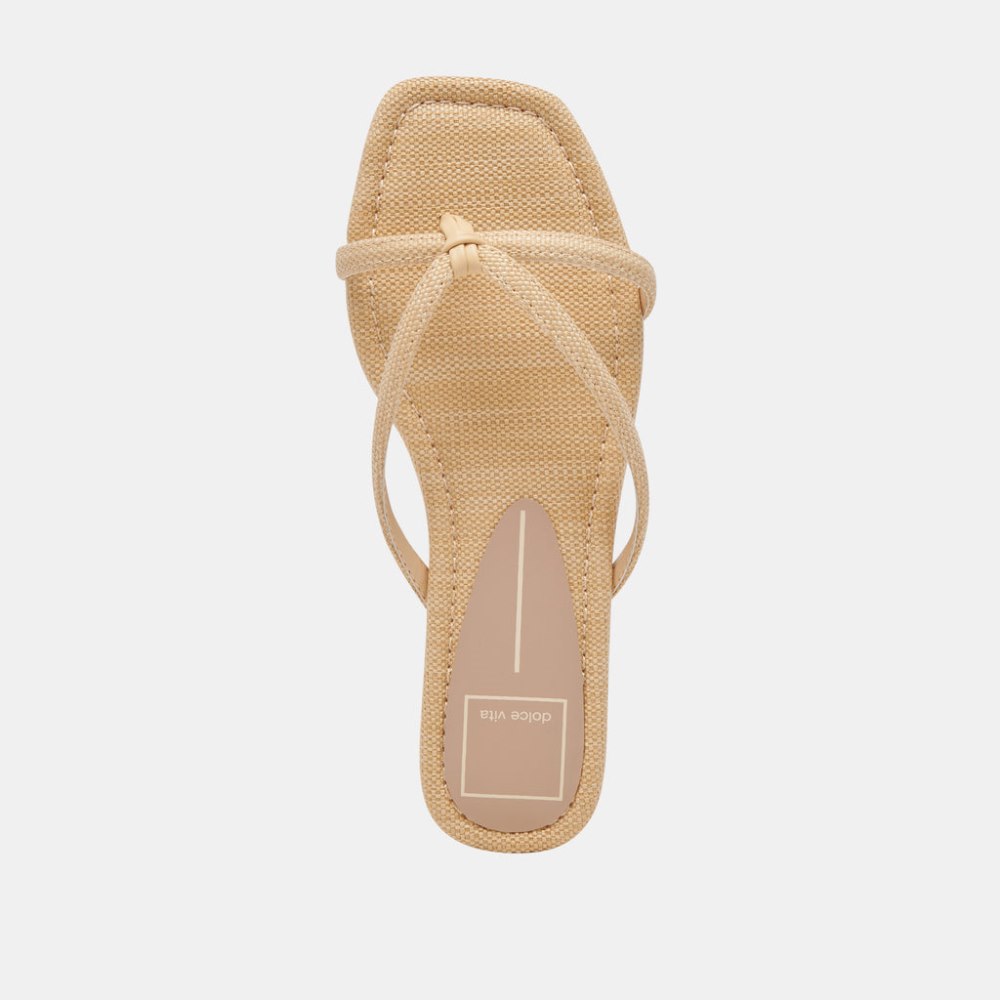 Dolce Vita Lucca Sandals Natural Raffia