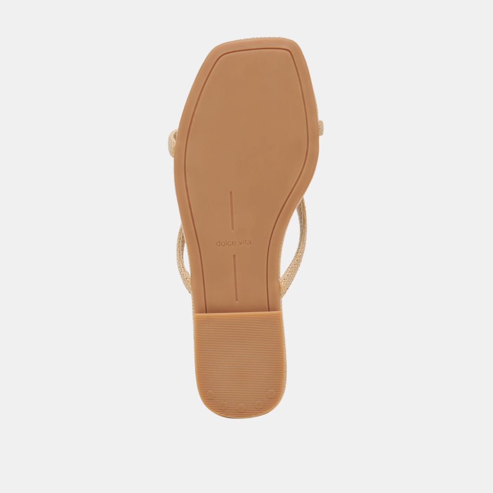 Dolce Vita Lucca Sandals Natural Raffia