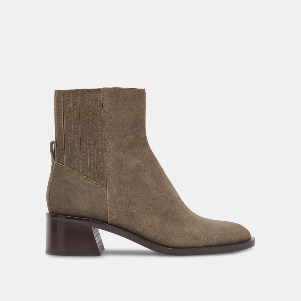 Dolce Vita Linny H2o Wide Boots Olive Suede