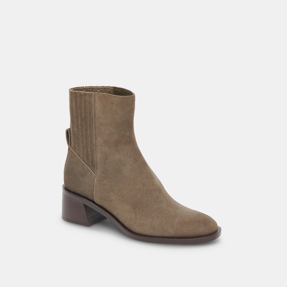 Dolce Vita Linny H2o Wide Boots Olive Suede