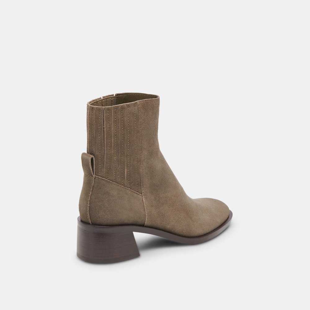 Dolce Vita Linny H2o Wide Boots Olive Suede