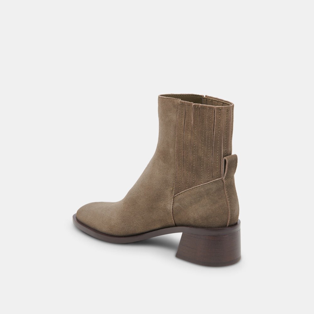 Dolce Vita Linny H2o Wide Boots Olive Suede