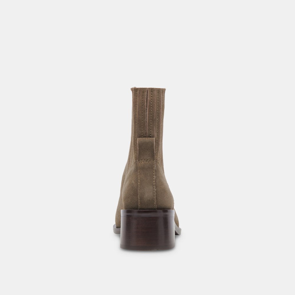 Dolce Vita Linny H2o Wide Boots Olive Suede