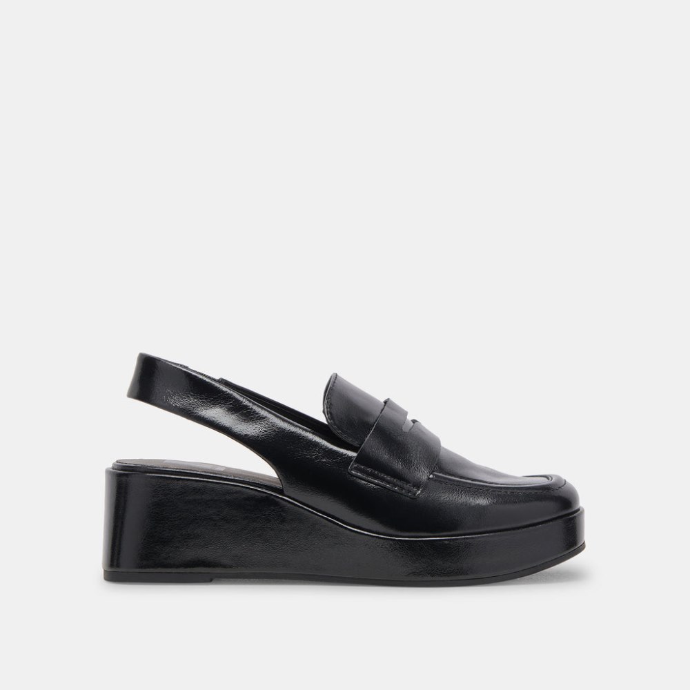 Dolce Vita Nada Loafers Midnight Crinkle Patent
