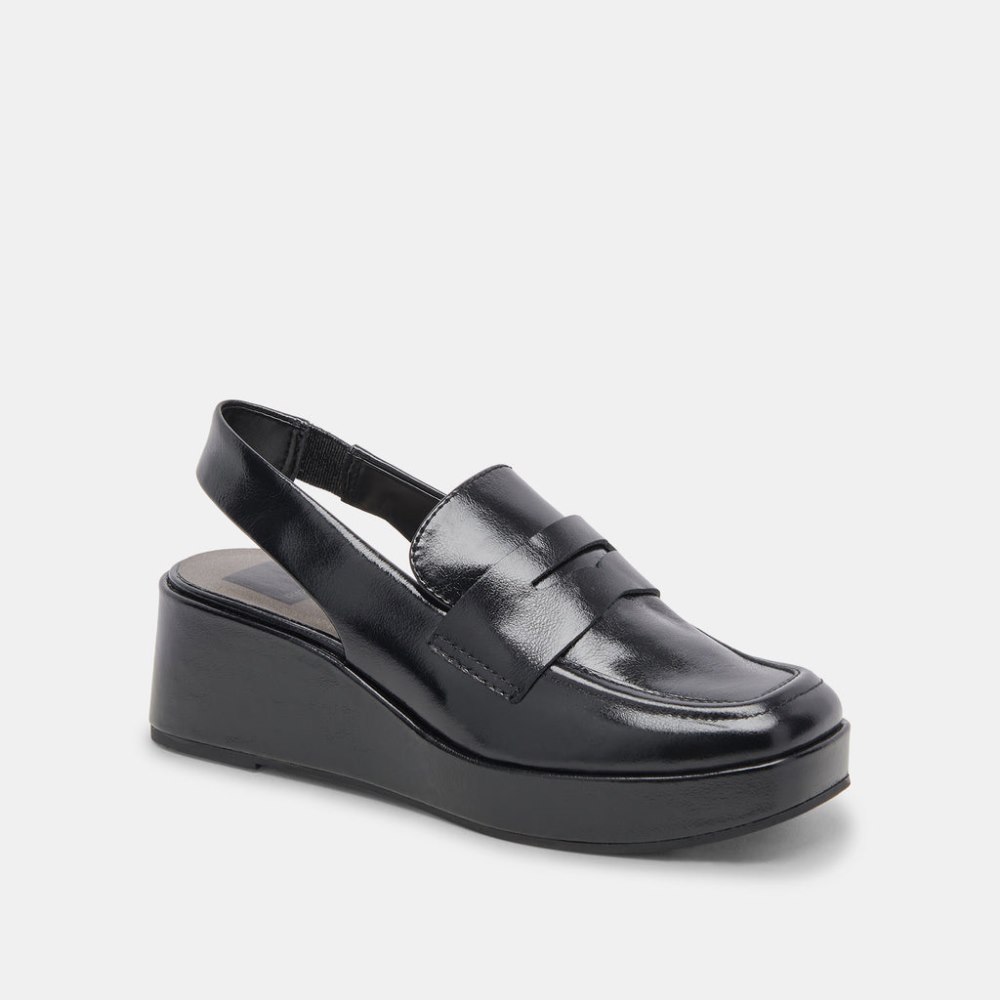 Dolce Vita Nada Loafers Midnight Crinkle Patent