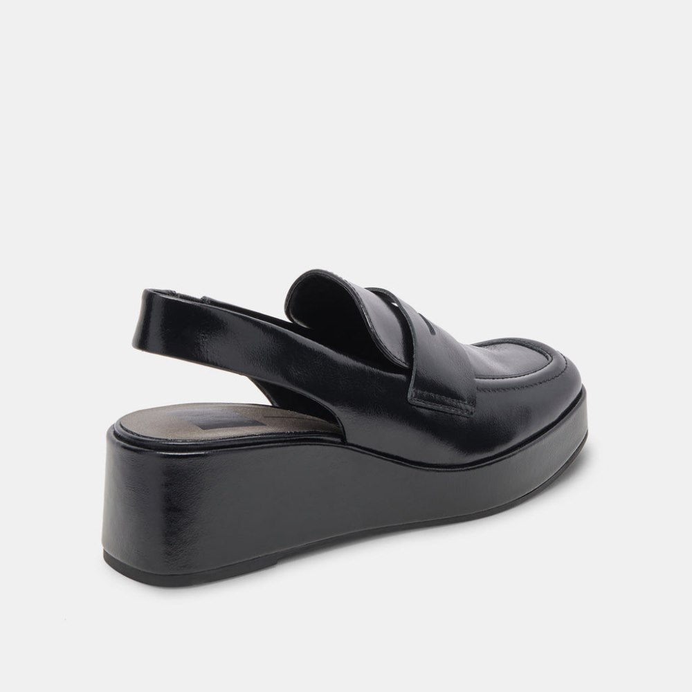 Dolce Vita Nada Loafers Midnight Crinkle Patent