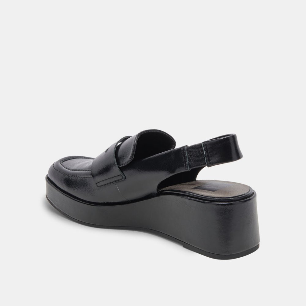 Dolce Vita Nada Loafers Midnight Crinkle Patent