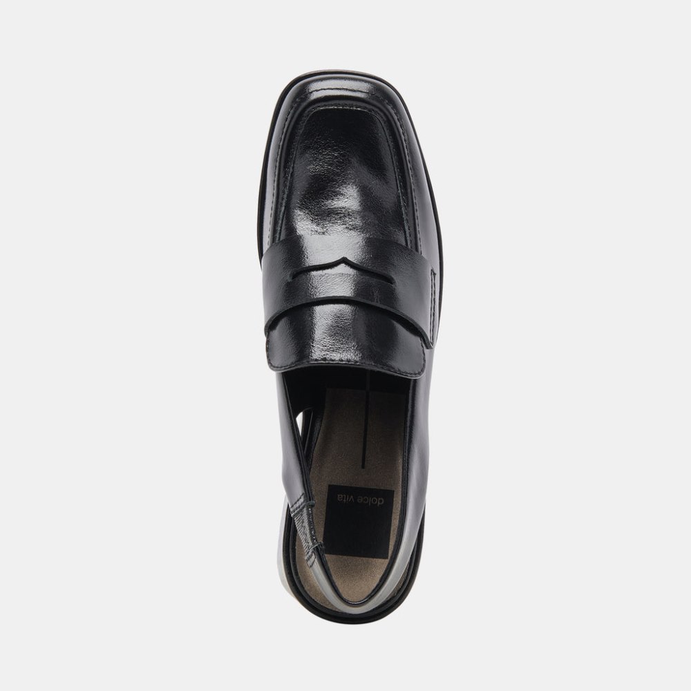 Dolce Vita Nada Loafers Midnight Crinkle Patent