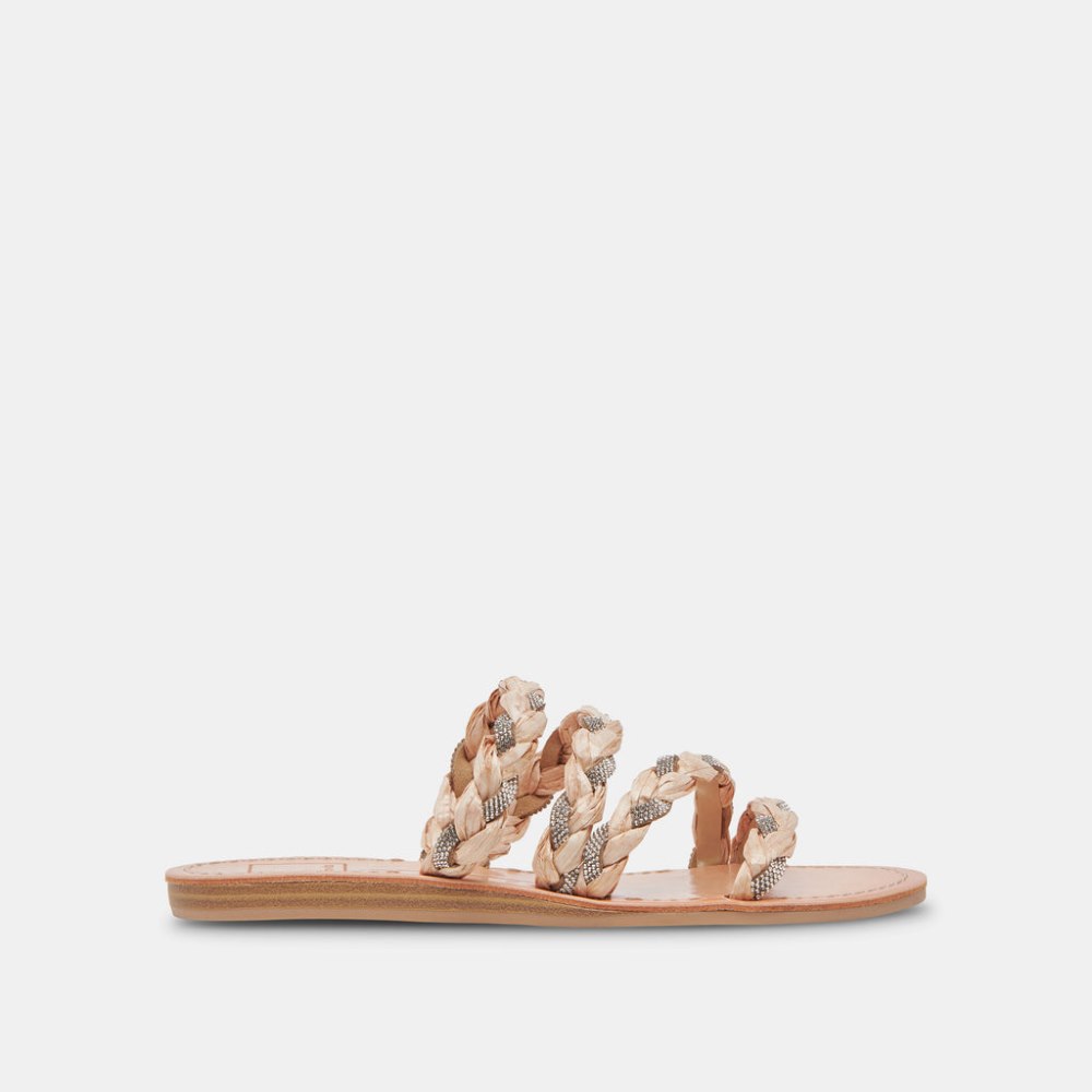 Dolce Vita Khloe Sandals Natural Rhinestone