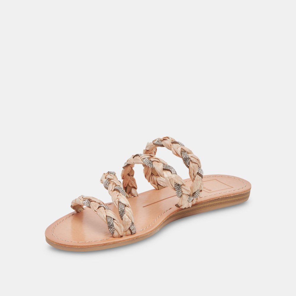 Dolce Vita Khloe Sandals Natural Rhinestone