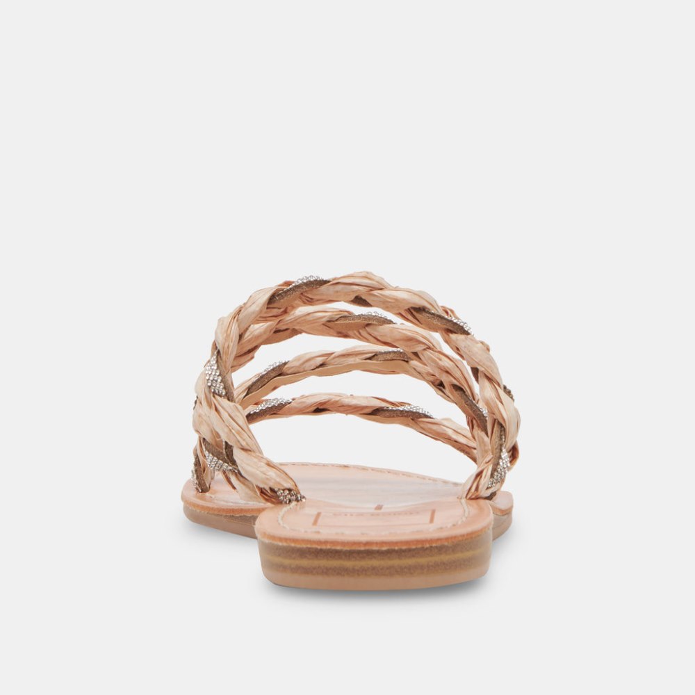 Dolce Vita Khloe Sandals Natural Rhinestone