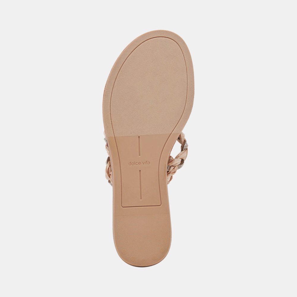 Dolce Vita Khloe Sandals Natural Rhinestone
