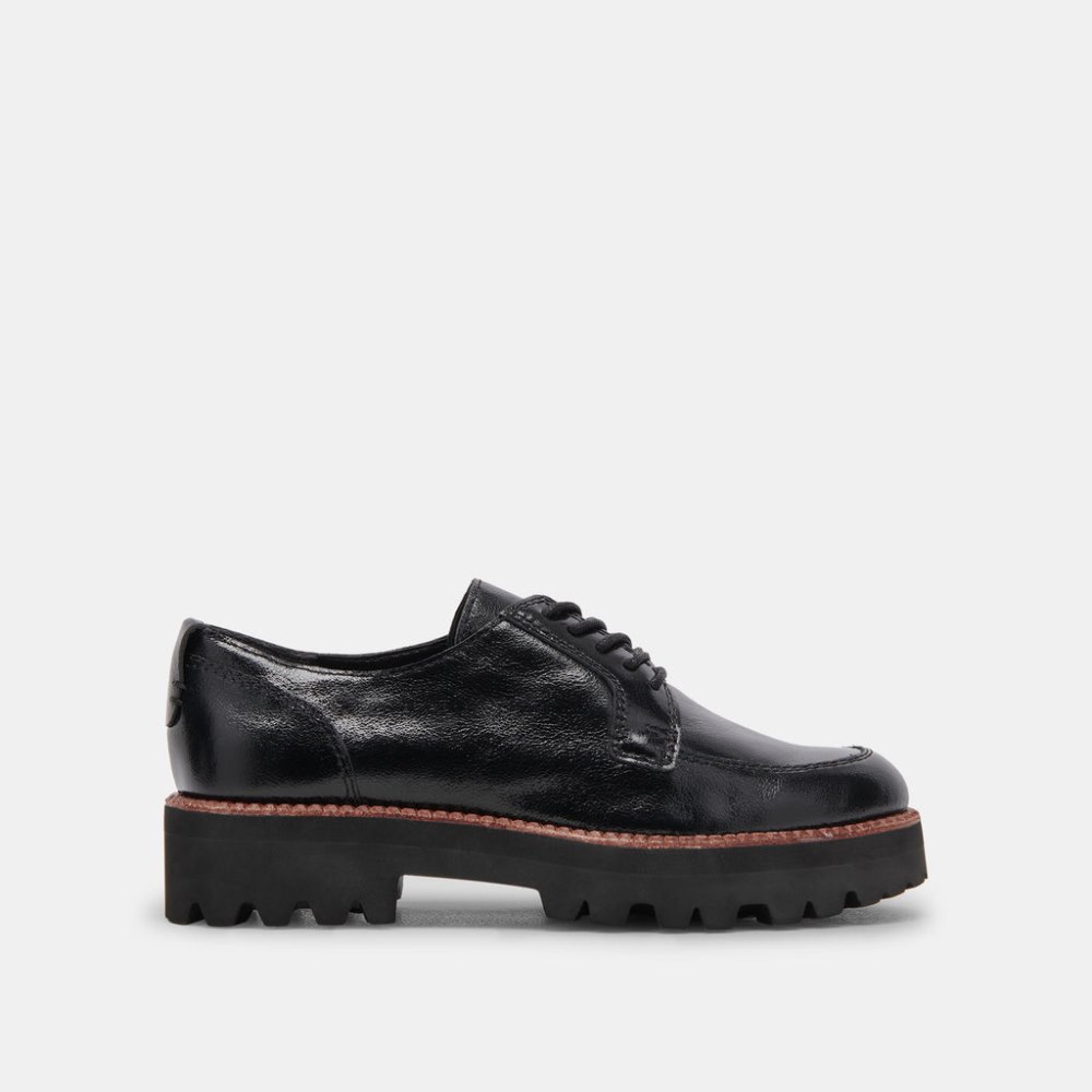 Dolce Vita Morna Oxfords Midnight Crinkle Patent