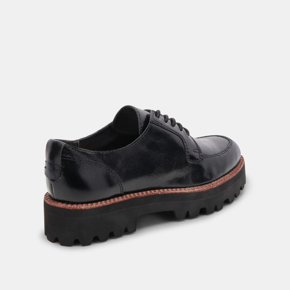 Dolce Vita Morna Oxfords Midnight Crinkle Patent
