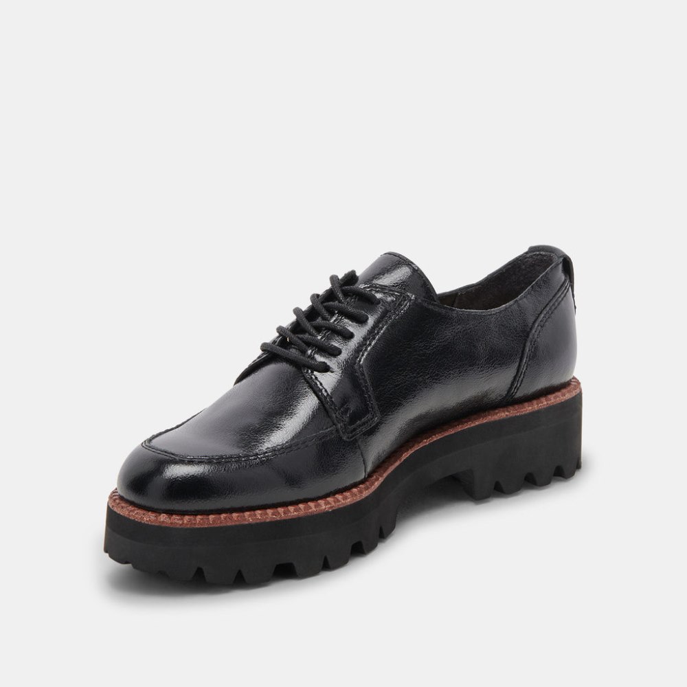 Dolce Vita Morna Oxfords Midnight Crinkle Patent