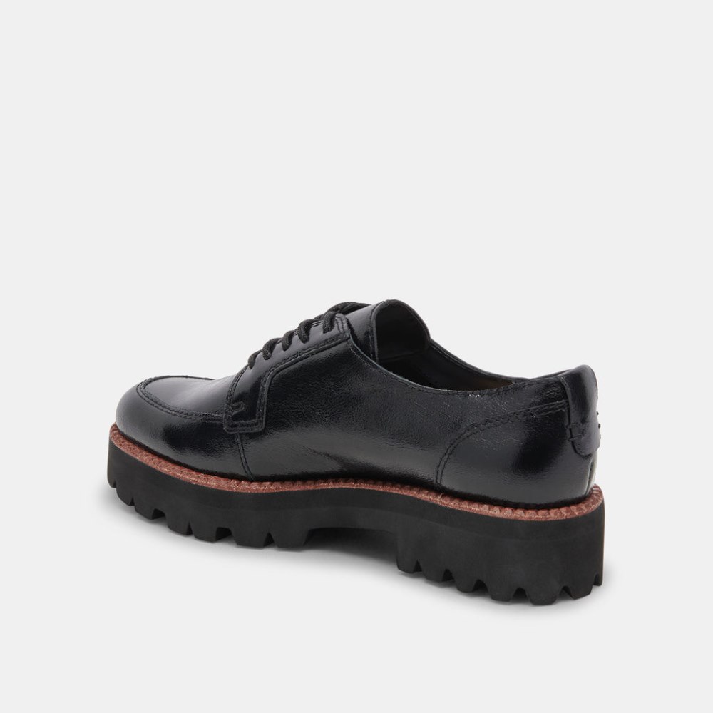 Dolce Vita Morna Oxfords Midnight Crinkle Patent
