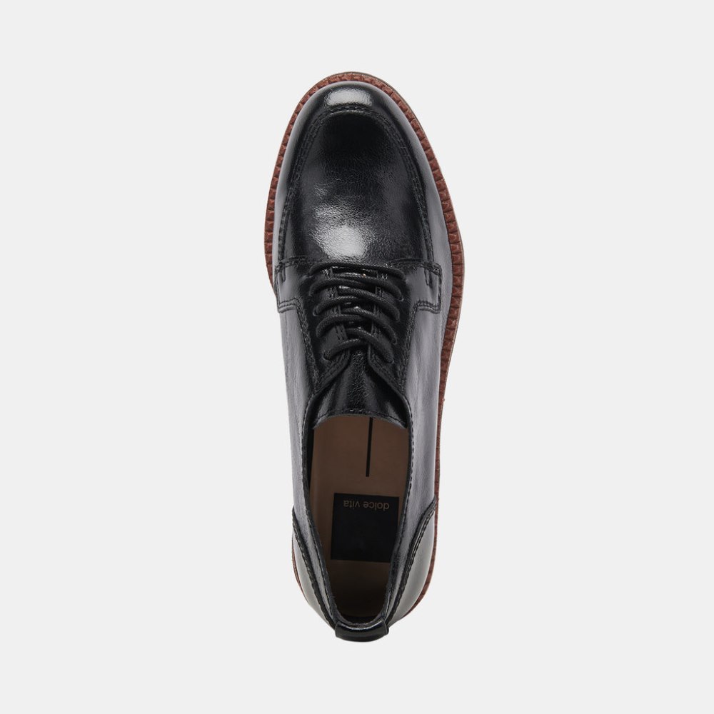 Dolce Vita Morna Oxfords Midnight Crinkle Patent