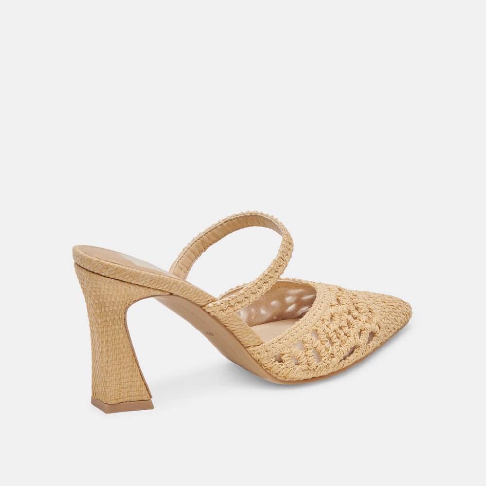 Dolce Vita Nassau Heels Natural Raffia