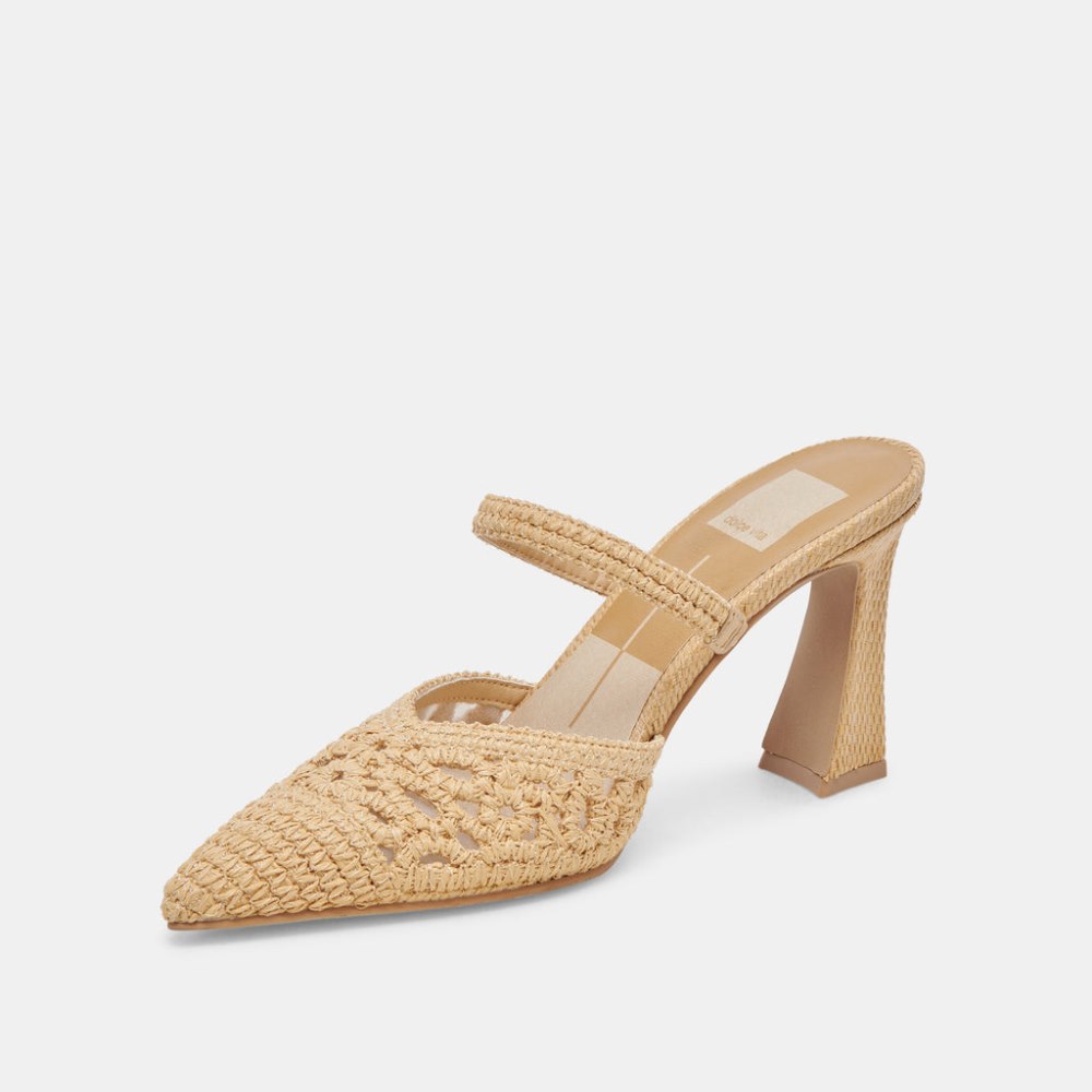 Dolce Vita Nassau Heels Natural Raffia