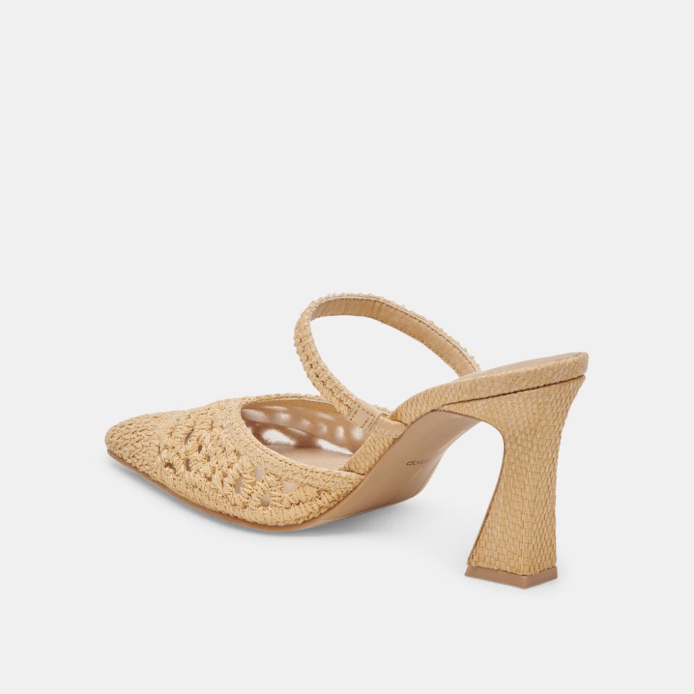 Dolce Vita Nassau Heels Natural Raffia