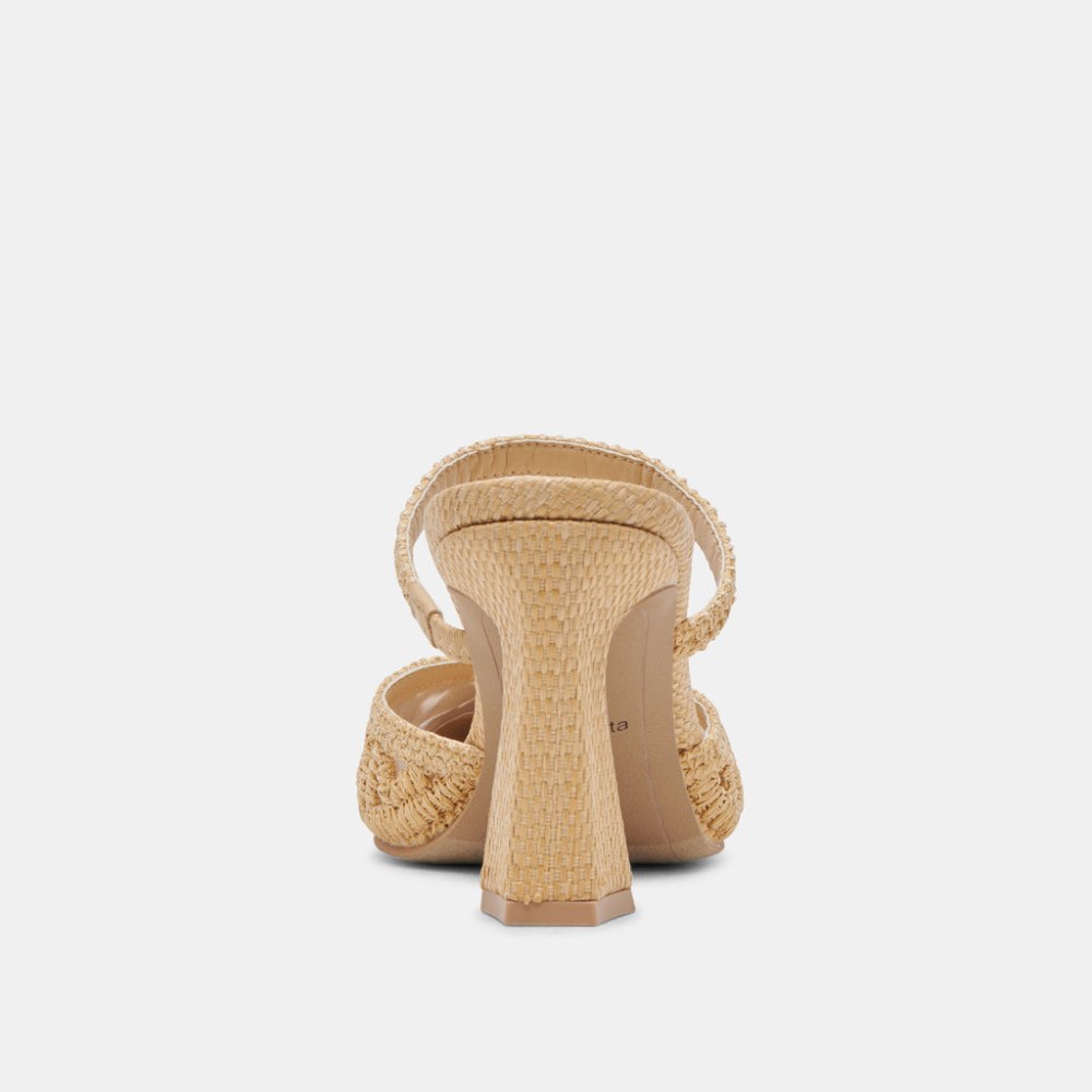 Dolce Vita Nassau Heels Natural Raffia
