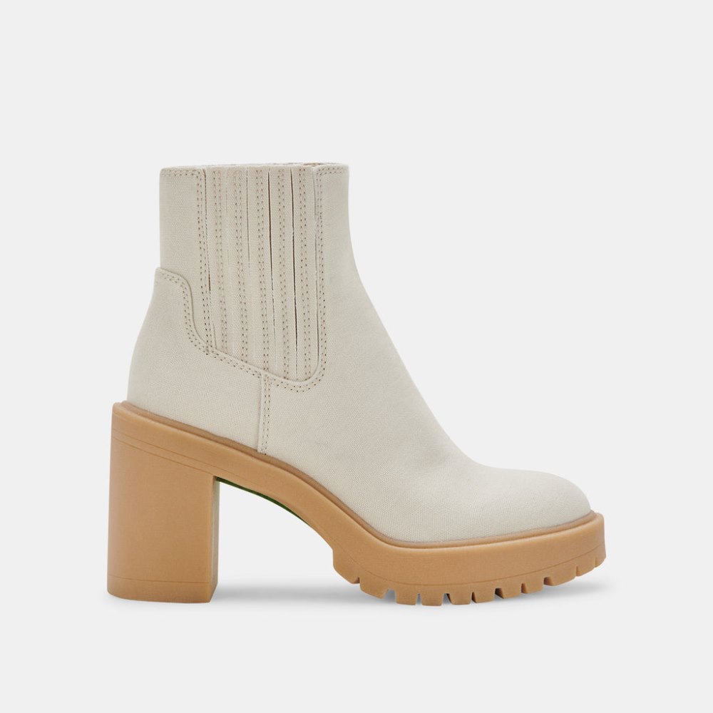 Dolce Vita Caster Booties Sandstone Canvas
