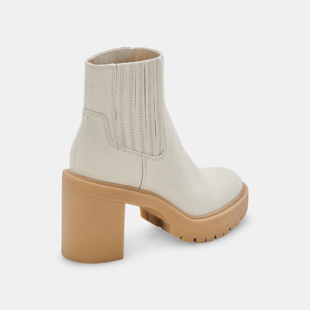 Dolce Vita Caster Booties Sandstone Canvas