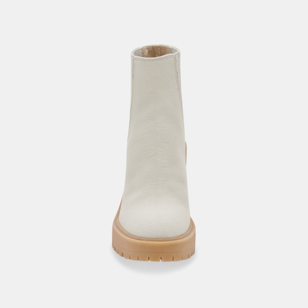 Dolce Vita Caster Booties Sandstone Canvas