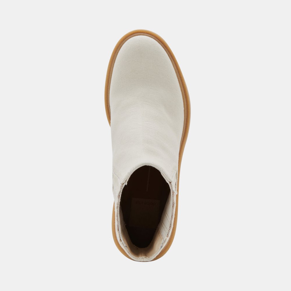Dolce Vita Caster Booties Sandstone Canvas