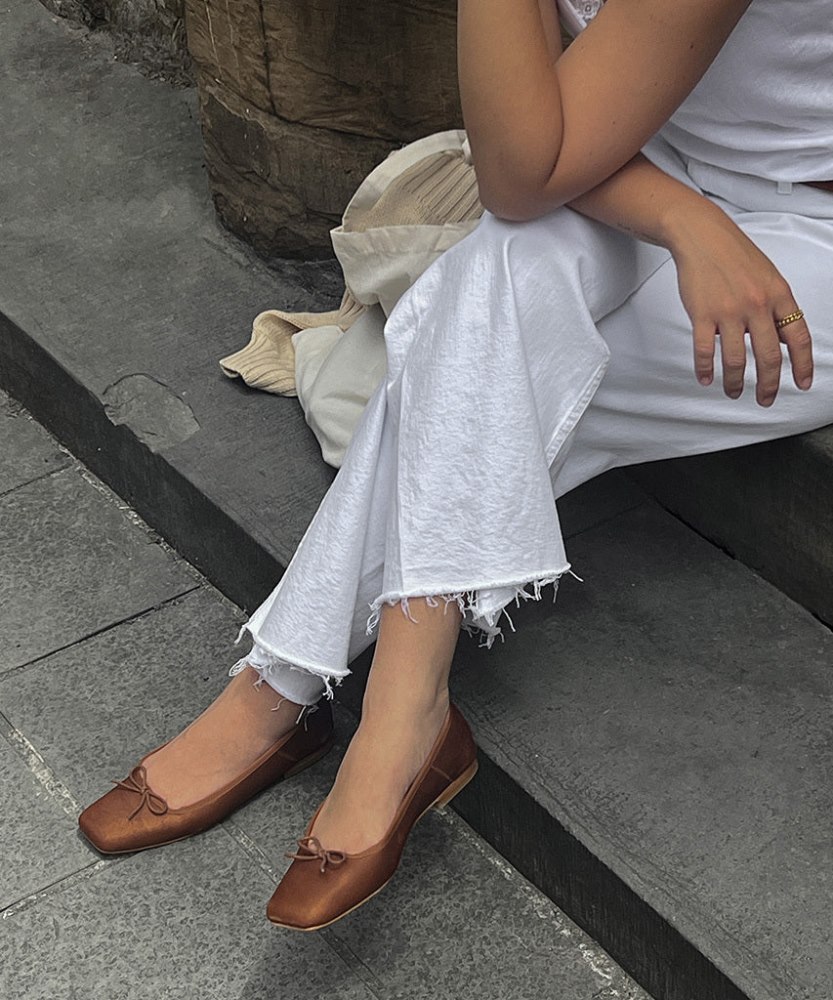 Dolce Vita Anisa Ballet Flats Copper Metallic Suede
